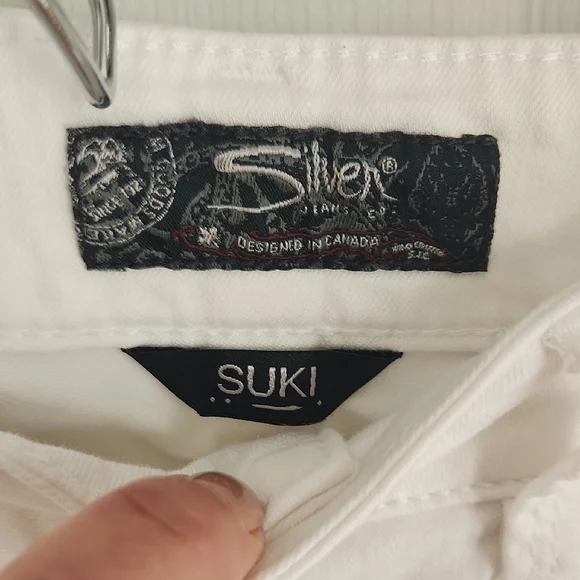 Silver Jeans White Suki Slim Jeans - Picture 4 of 9